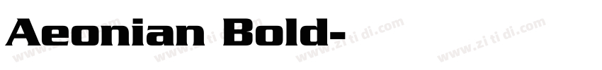 Aeonian Bold字体转换